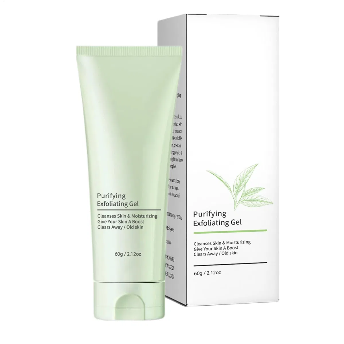 Esfoliante per il viso, 60 g, esfoliante per il viso, esfoliante chimico per la pelle, gel delicato per il corpo, gel nutriente per la pulizia profonda, esfoliante per il viso per il controllo dei