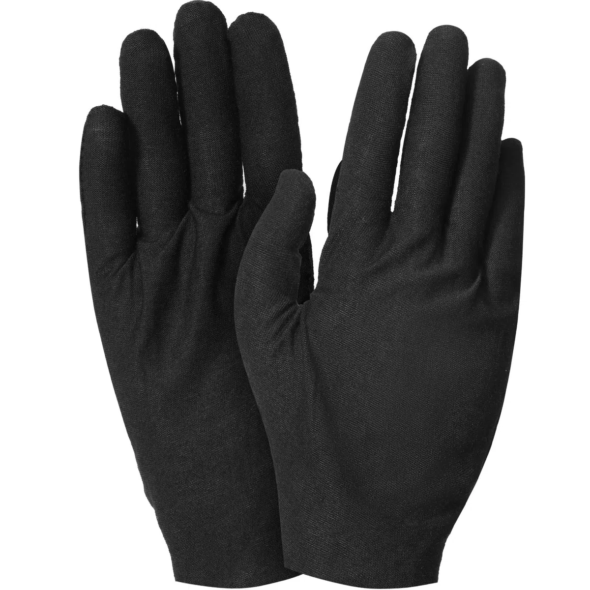 2 Paia Guanti di Cotone Guanti Idratanti Guanto Cura Pelle Elastico Morbido Guanti da Lavoro per Donna Mani Asciutte Ispezione di Gioielli e Altro, Taglia Unica (Nero)
