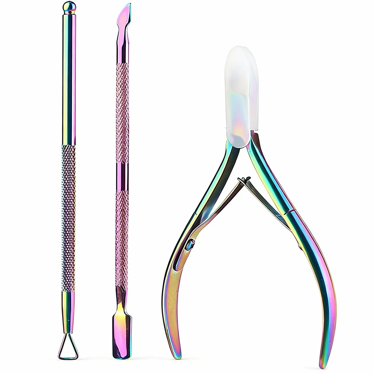Tronchesino Cuticole, Pinza per Cuticole, Taglia Cuticole, 3 Pezzi Tronchese Unghie Acciaio Inox in Acciaio Inox, Esfolia i piedi e le mani con la pelle morta,Kit di Strumenti per Manicure