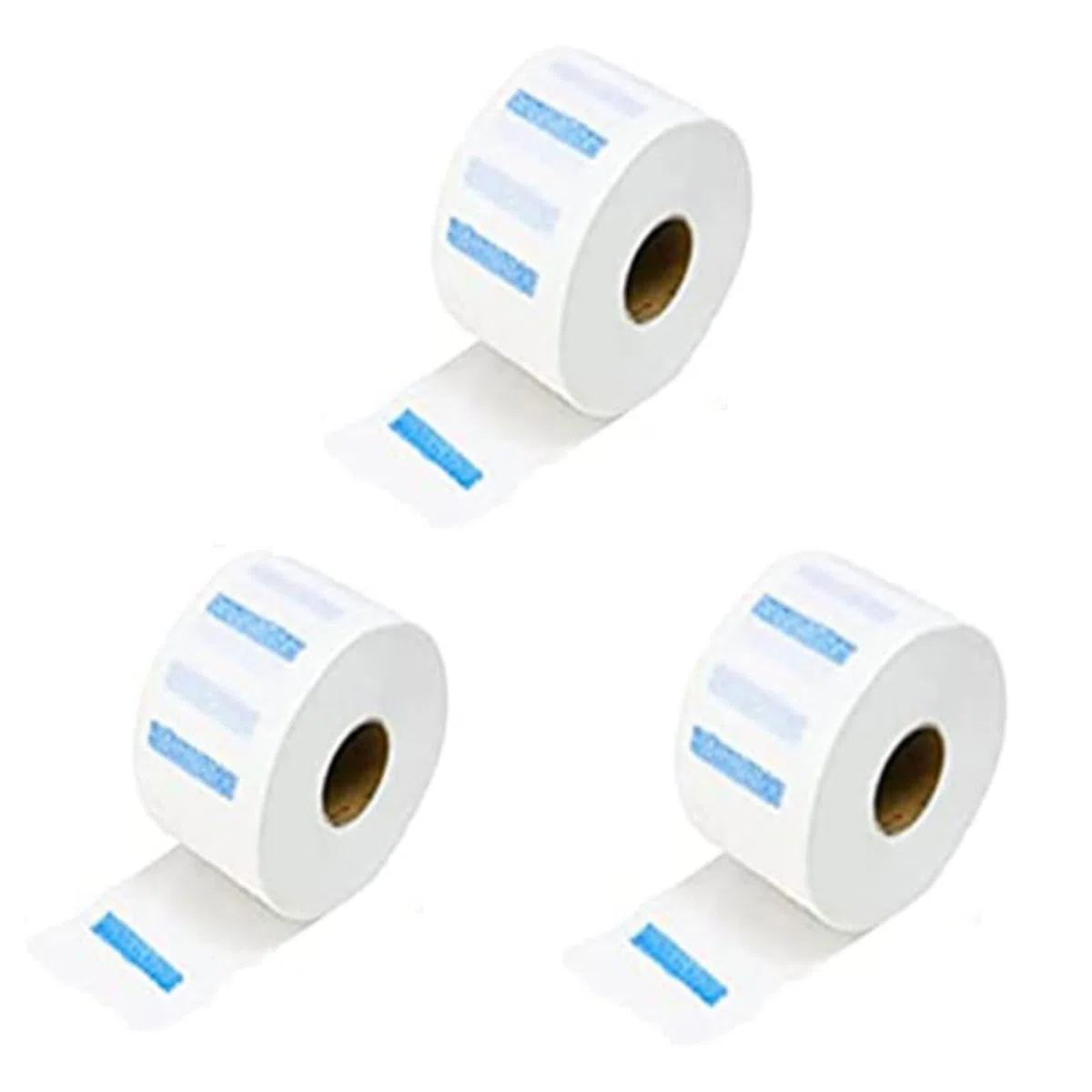 Feisate Carta Collo Barbiere 3 Rotoli 300 Strisce, Carta Collo Parrucchiere, Cartacollo Barber, Bianco