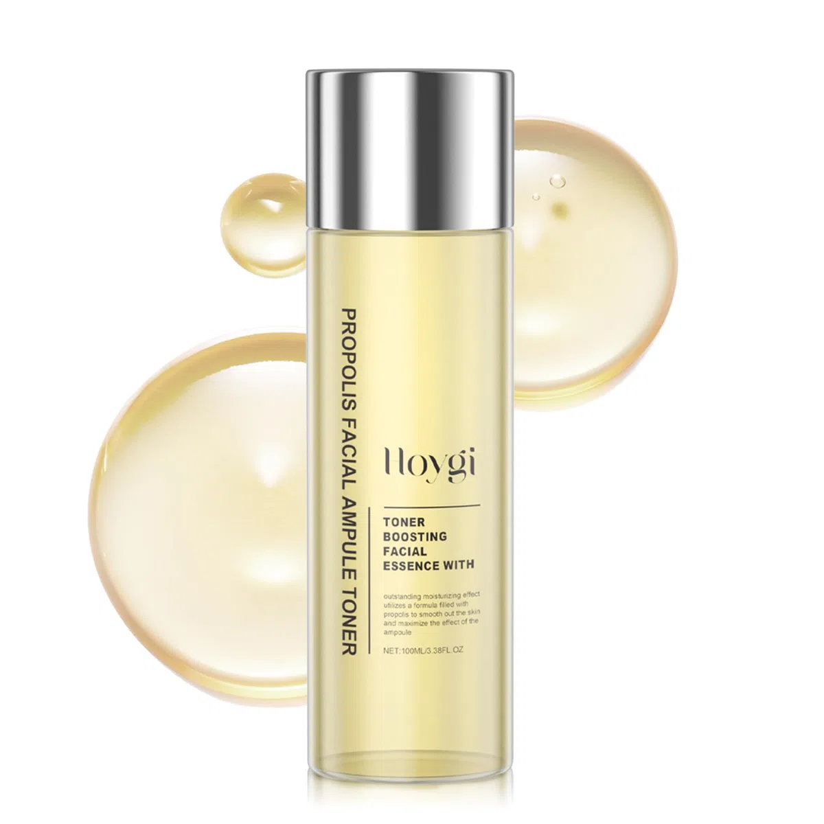 Tonico Viso al Miele con Estratto di Propoli + Acido Ialuronico, Ceramide NP | Siero Coreano Glow | Anti-Età, Raffinamento Cutaneo | Per Tutti i Tipi di Pelle (100ml)